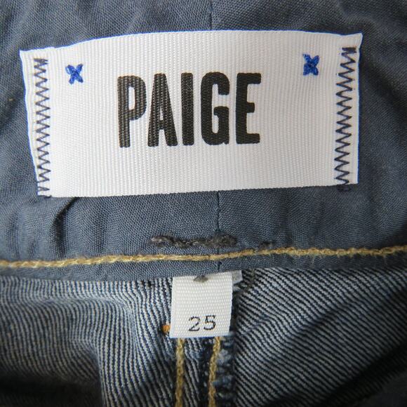 PAIGE Hidden Hills Dark Wash Flared Boot Cut Jeans Size 25 - Picture 8 of 9